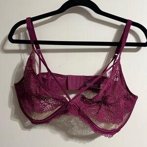 💜 40DDD Adore Me Lace Bra - Rich Plum
